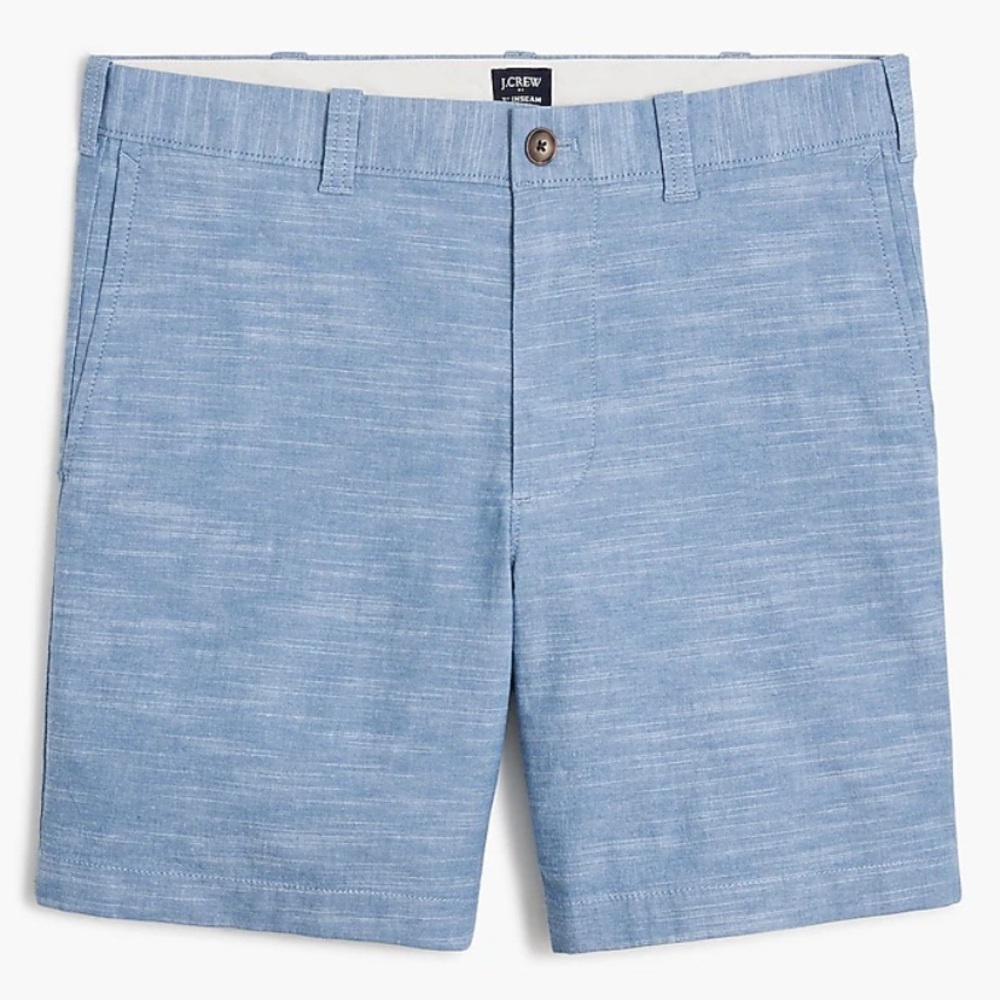 J. Crew Stanton Light Blue Baird mcnutt Linen Men's Shorts 2243